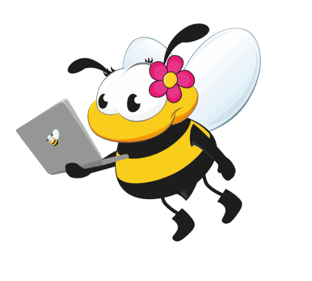 Bee with Laptop