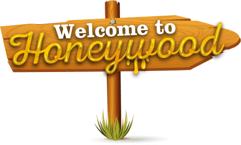 Welcome to Honeywood sign